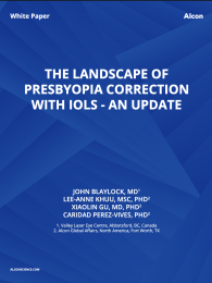The Landscape of Presbyopia Correction with IOLsKEY TAKEAWAY POINTS • Presbyopia represents an increasing medical challenge world-wide • Utilization rate of presbyopia correcting IOLs (PCIOLs) during cataract surgery remains low • Current available PCIOLs include the accommodating, multifocal/trifocal, EDOF (diffractive and nondiffractive), and hybrid of EDOF/MF IOLs • For cataract patients who desire high spectacle independence and are able to tolerate some level of visual disturbances, full range vision I
