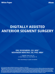 Digitally Assisted Anterior Segment Surgery
