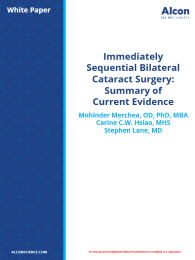 Immediately Sequential Bilateral Cataract Surgery: Summary of Current Evidence