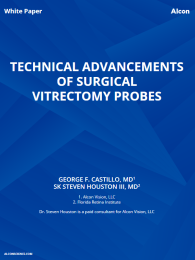 Technical Advancements Of Surgical Vitrectomy Probes